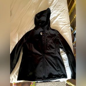 Everlast Black Fleece Lined Full Zip Hoodie Activewear Jacket Medium